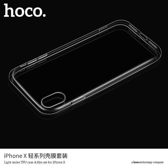 HOCO Light series TPU case ?film set for iPHONE X-iPhone X XS Cases-HOCO-brands-world.ca