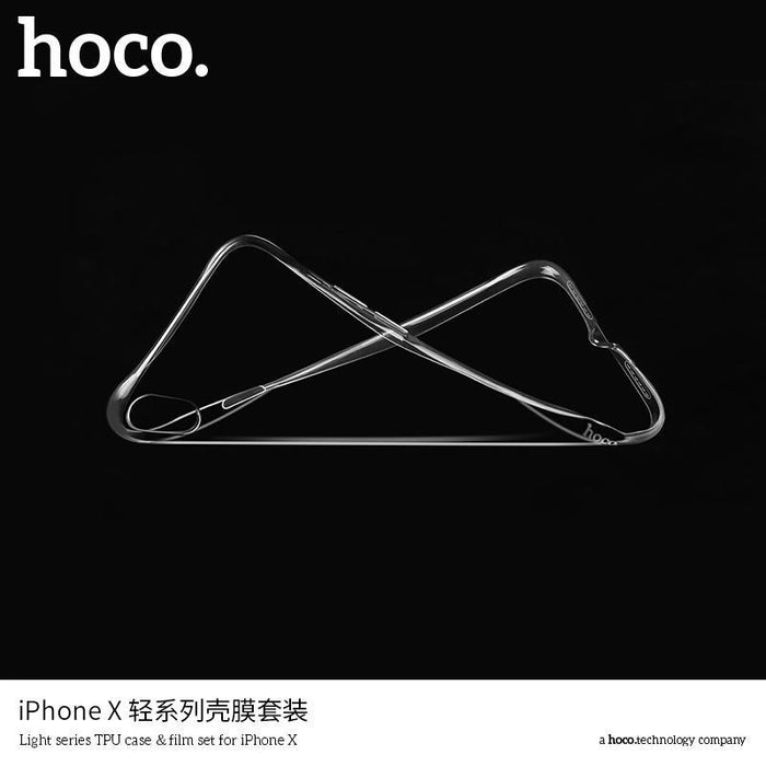 HOCO Light series TPU case ?film set for iPHONE X-iPhone X XS Cases-HOCO-brands-world.ca