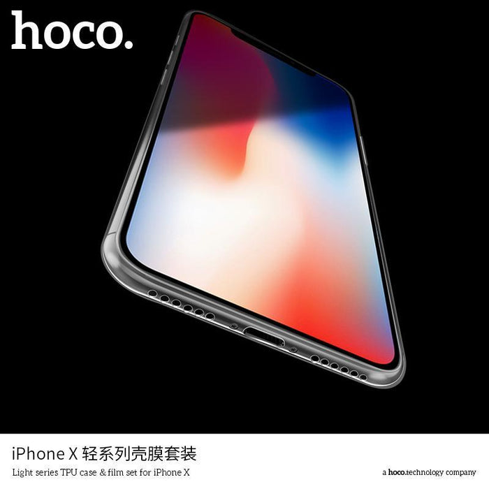 HOCO Light series TPU case ?film set for iPHONE X-iPhone X XS Cases-HOCO-brands-world.ca