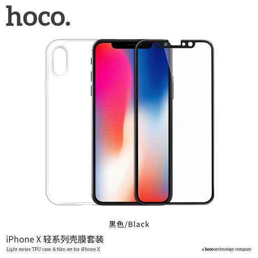 HOCO Light series TPU case ?film set for iPHONE X-iPhone X XS Cases-HOCO-brands-world.ca