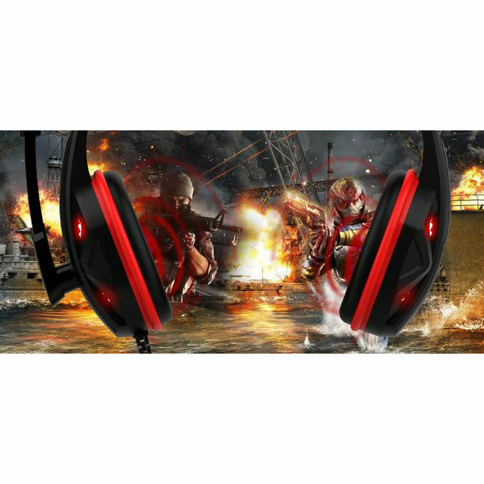 Gaming Headset G2000MIX -7.1 Surround-Mic LED for PS, Xbox One 360 PC Red