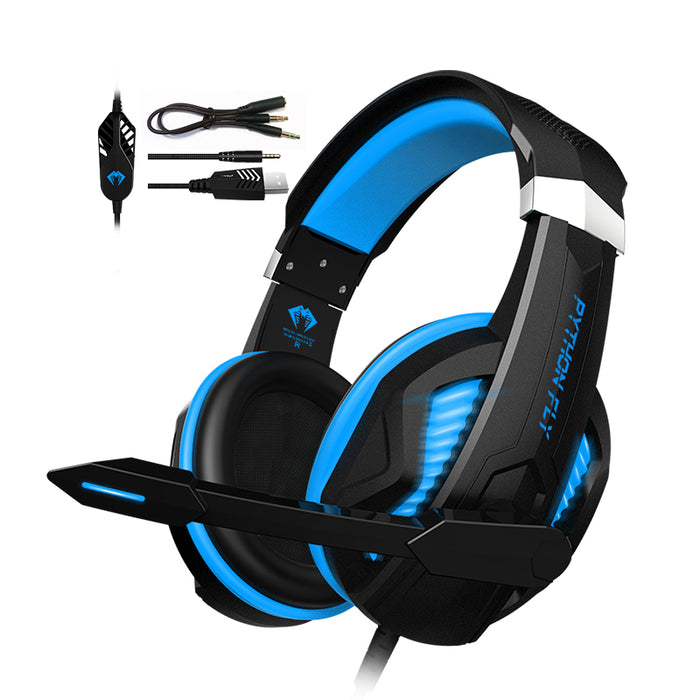 Gaming Headset G2000MIX -7.1 Surround-Mic LED for PS, Xbox One 360 PC Blue