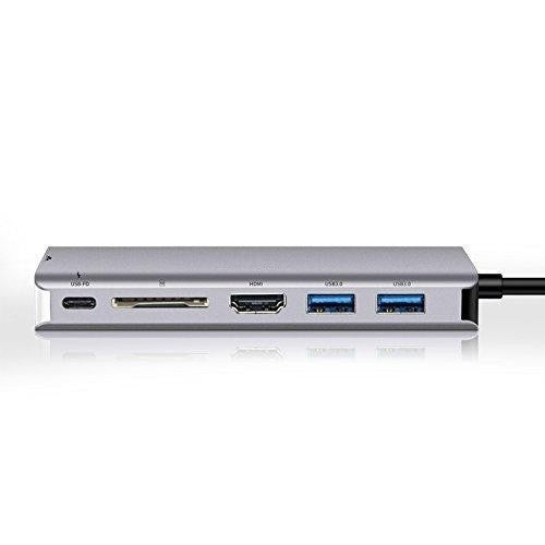 6-in-1 USB-C Docking Hub with Ethernet, 4K HDMI, 2 USB 3.0, and More