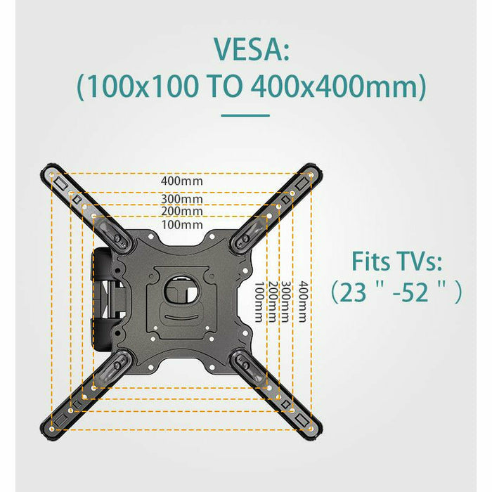 Wall Bracket for TVs 23"-55" with Shoulder Positioning System