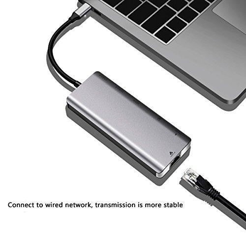 6-in-1 USB-C Docking Hub with Ethernet, 4K HDMI, 2 USB 3.0, and More