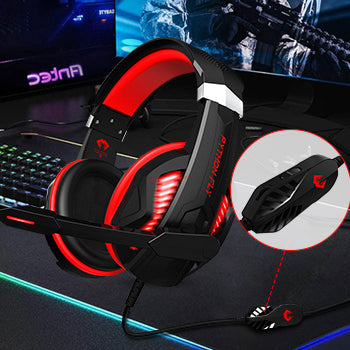 Gaming Headset G2000MIX -7.1 Surround-Mic LED for PS, Xbox One 360 PC Red