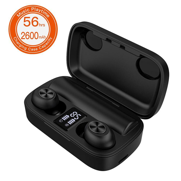 In Ear Wireless Stereo Headphone V5.0 TWS Earphone Earbuds with 2600mAh Power Bank Charging Case-Earbuds & In-Ear Headphones-SAMA-brands-world.ca