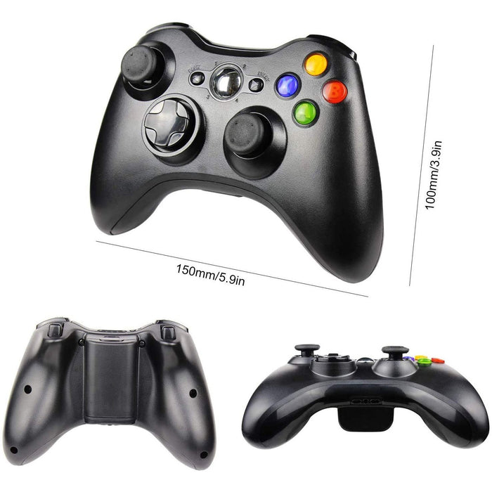 JAMSWALL Xbox 360 Wireless Controller,2.4GHZ Game Controller Gamepad Black-Xbox 360 Controllers-JAMSWALL-brands-world.ca