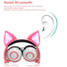 Kids wired Headset dance party cute cat ear fox with led light-Kids Headphones-SAMA-brands-world.ca