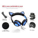 Kids Wireless/ Wired rechargeable Headphones with Cat Ear On-Ear Foldable LED-Kids Headphones-SAMA-brands-world.ca