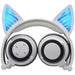 Kids Wireless/ Wired rechargeable Headphones with Cat Ear On-Ear Foldable LED-Kids Headphones-SAMA-brands-world.ca