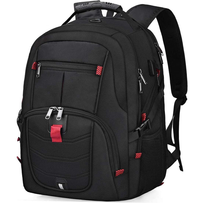 Laptop Backpack 17.3 Inch Waterproof Business Travel Backpacks Large Black-Backpacks-NUBILY-brands-world.ca