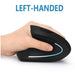 Left Handed Mouse, Lekvey 2.4G Wireless Hand Ergonomic Vertical Mouse...-Wireless Mice-LEKVEY-brands-world.ca