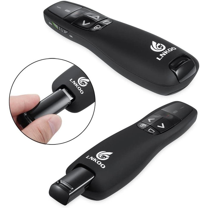 LNKOO RF 2.4GHz Wireless USB PowerPoint PPT Presenter Presentation Remote...-Wireless Remote Presenters-LNKOO-brands-world.ca