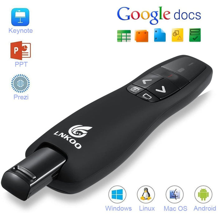 LNKOO RF 2.4GHz Wireless USB PowerPoint PPT Presenter Presentation Remote...-Wireless Remote Presenters-LNKOO-brands-world.ca