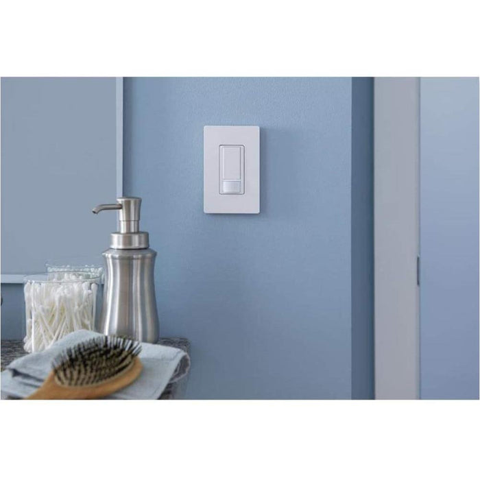 Lutron Maestro Motion Sensor Switch, No Neutral Required, 250 Watts, Single-Pole, MS-OPS2-WH, White, 1 Pack-Smart Switches & Plugs-Lutron-brands-world.ca