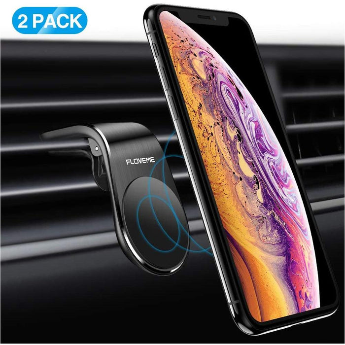 Magnetic Car Phone Holder 2 PACK FLOVEME Cell Mount 2-Cell Phone Car Mounts-Floveme-brands-world.ca