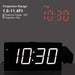 Mesqool Projection Alarm Clock Radio for White Display, Red-Speaker Docks & Clock Radios-Mesqool-brands-world.ca