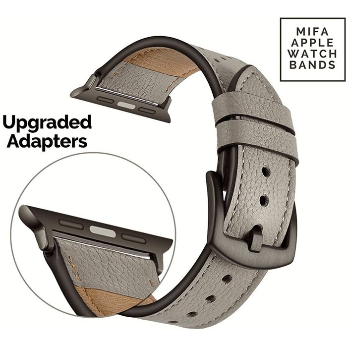 Mifa Compatible w/Apple Watch Band 5 4 44mm 42mm 40mm / 42mm, Oyster-Apple Watch Bands & Straps-MODERN IDEAS-brands-world.ca