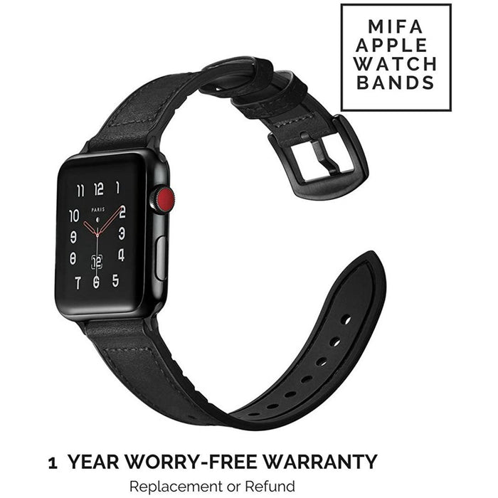 Mifa Hybrid Sports band Dark Brown Compatible With 38mm / 40mm, Suede Black-Apple Watch Bands & Straps-MODERN IDEAS-brands-world.ca