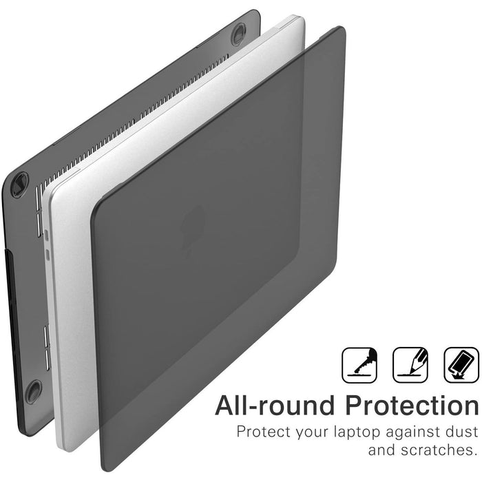 MoKo Case Fit MacBook Pro 13 2016-2020 M1 Chip Released Translucent Black-MacBook Cases-MoKo-brands-world.ca