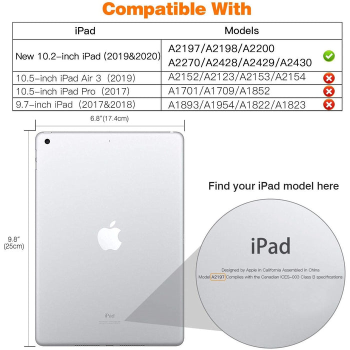 MoKo Case Fit New iPad 8th Generation 10.2" 2020 / 7th Gen Rose Gold-Tablet & iPad Cases-MoKo-brands-world.ca