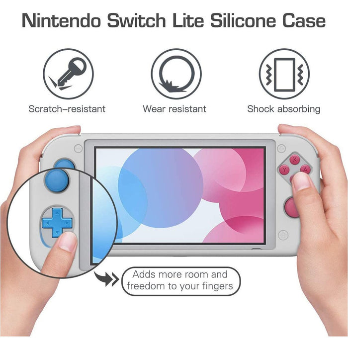 MoKo Case for Nintendo Switch Lite - Zacian and Zamazenta Edition, Light Gray-Nintendo Switch Skins, Faceplates & Cases-MoKo-brands-world.ca