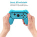 MoKo Grip for Nintendo Switch Joy-Con, 2-Pack [Ergonomic Design] Red & Blue-Nintendo Switch Miscellaneous-MoKo-brands-world.ca