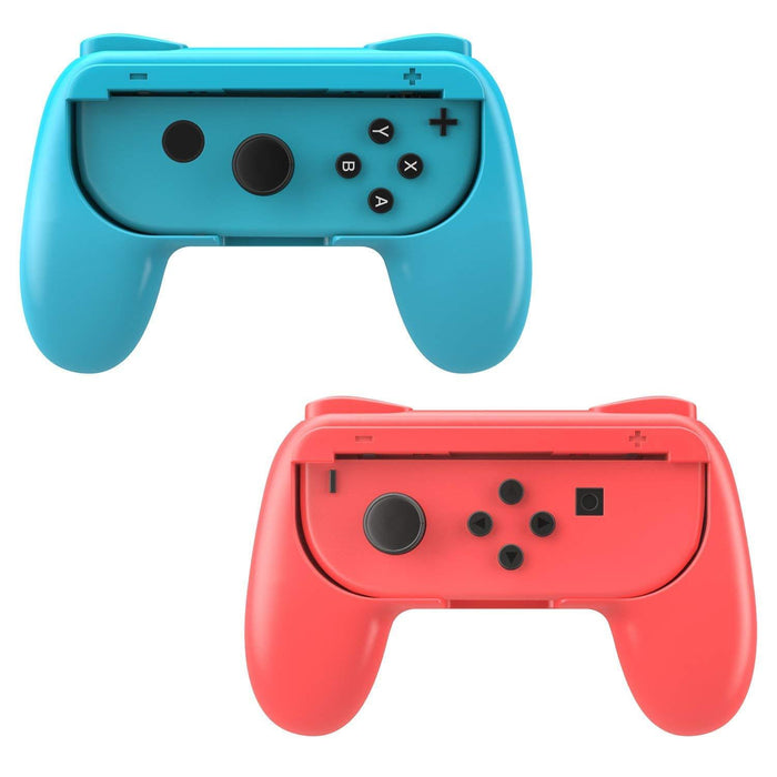 MoKo Grip for Nintendo Switch Joy-Con, 2-Pack [Ergonomic Design] Red & Blue-Nintendo Switch Miscellaneous-MoKo-brands-world.ca