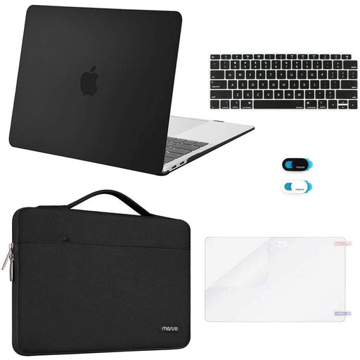 MOSISO MacBook Air 13 inch Case 2020 2019 2018 Release A2337 M1 A2179 Black-MacBook Cases-MOSISO-brands-world.ca