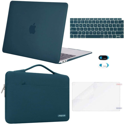MOSISO MacBook Air 13 inch Case 2020 2019 2018 Release A2337 M1 Deep Teal-MacBook Cases-MOSISO-brands-world.ca