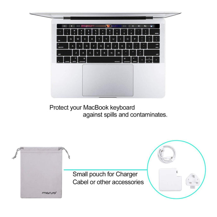 MOSISO MacBook Pro 13 inch Case 2019 2018 2017 2016 Release A2159 A1989 Black-MacBook Cases-MOSISO-brands-world.ca