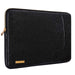 MOSISO PU Leather Sleeve Compatible with 13-13.3 Inch, Shining Black-Leather Sleeve-MOSISO-brands-world.ca