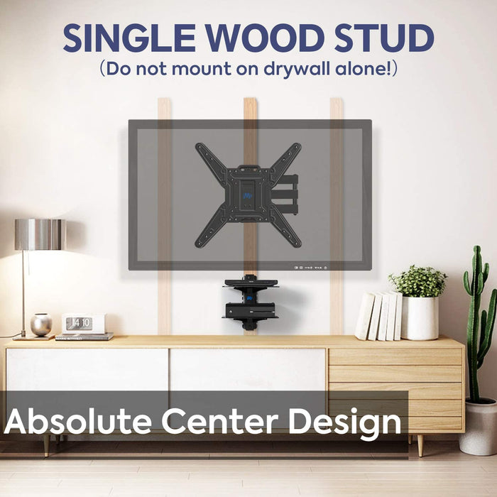 Mounting Dream Full Motion TV Wall Mount and DVD Floating Shelf with Two...-TV Mounts-Mounting Dream-brands-world.ca