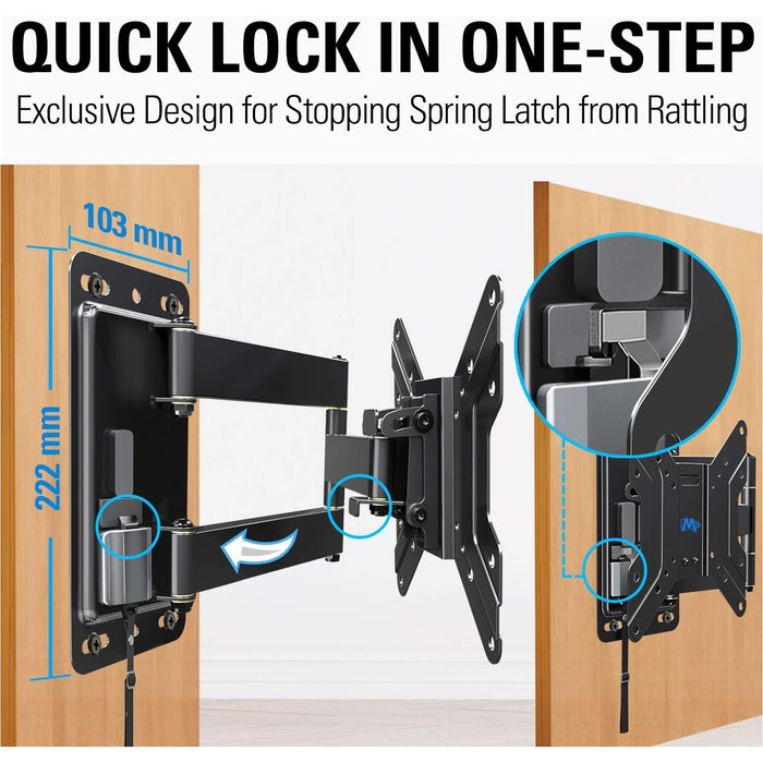 Mounting Dream RV TV Wall Mount for 17-43 Inch TV, Full 17-43'' mount-TV Mounts-Mounting Dream-brands-world.ca