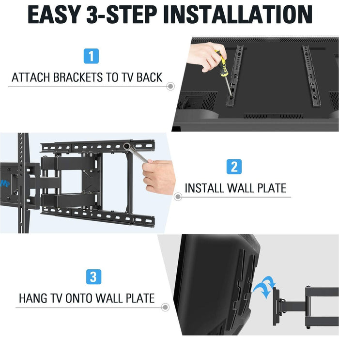 Mounting Dream TV Wall Mount for 26-55’’ TV, Full Motion Bracket...-TV Mounts-Mounting Dream-brands-world.ca