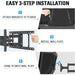 Mounting Dream TV Wall Mount for 26-55’’ TV, Full Motion Bracket...-TV Mounts-Mounting Dream-brands-world.ca