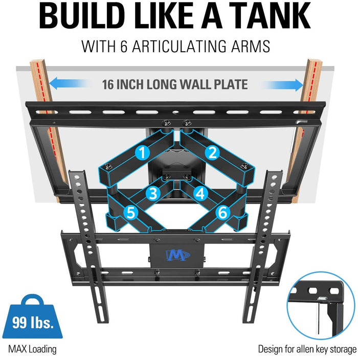 Mounting Dream TV Wall Mount for Most 26-55" Flat Full Motion-TV Mounts-Mounting Dream-brands-world.ca