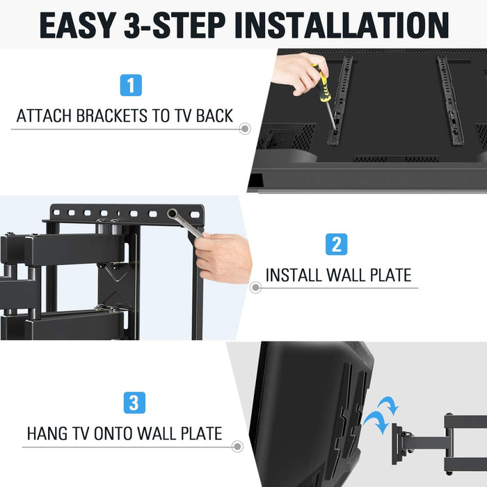 Mounting Dream TV Wall Mount for Most 26-55" Flat Full Motion-TV Mounts-Mounting Dream-brands-world.ca