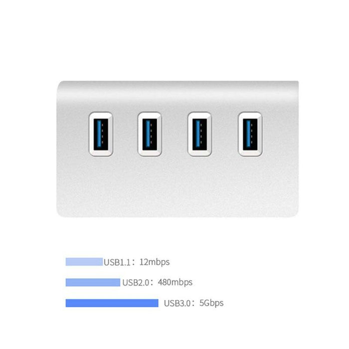 Multi USB C HUB 3.0 Adapter Portable 4 Ports for Macbook pro-USB Hubs & Docks-V-MAX-brands-world.ca