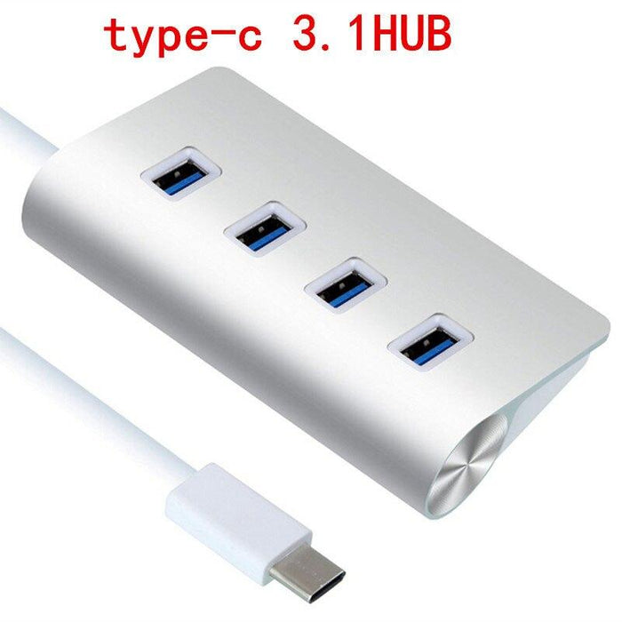 Multi USB C HUB 3.0 Adapter Portable 4 Ports for Macbook pro-USB Hubs & Docks-V-MAX-brands-world.ca