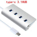 Multi USB C HUB 3.0 Adapter Portable 4 Ports for Macbook pro-USB Hubs & Docks-V-MAX-brands-world.ca