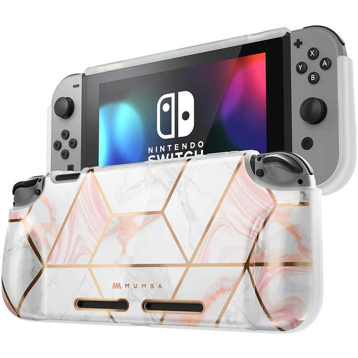 Mumba Protective Case for Nintendo Switch, [Girl Power] Soft TPU Case, Marble-Nintendo Switch Skins, Faceplates & Cases-Mumba-brands-world.ca