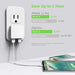 Nekmit Dual Port 3.1A Ultra Thin Flat USB Wall Charger with Smart IC, White-USB Home/Wall Chargers-Nekmit-brands-world.ca
