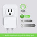 Nekmit Dual Port 3.1A Ultra Thin Flat USB Wall Charger with Smart IC, White-USB Home/Wall Chargers-Nekmit-brands-world.ca