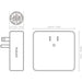 Nekmit Dual Port 3.1A Ultra Thin Flat USB Wall Charger with Smart IC, White-USB Home/Wall Chargers-Nekmit-brands-world.ca