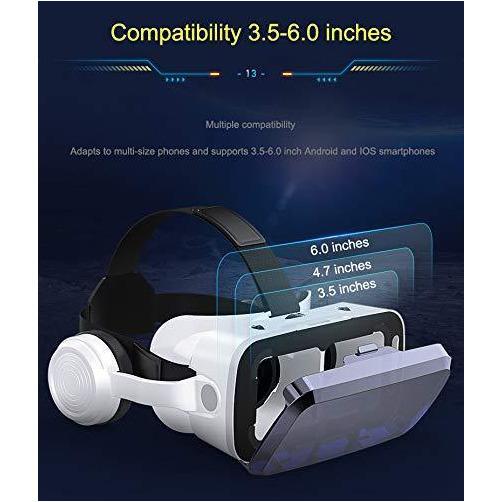 (NEWEST)VR Headset, Virtual Reality Headset ,With Bluetooth Connect...-Virtual Reality Accessories-SAMA-brands-world.ca