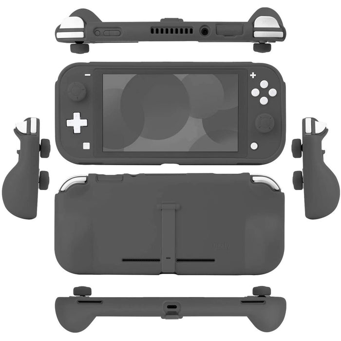 Orzly Grip Case for Nintendo Switch Lite – with Comfort Padded Hand Grey-Nintendo Switch Skins, Faceplates & Cases-Orzly-brands-world.ca