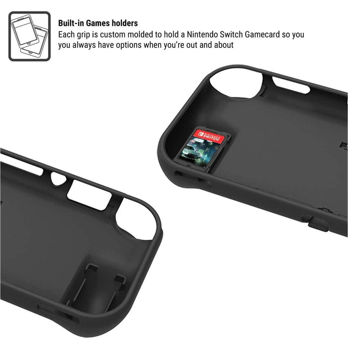Orzly Grip Case for Nintendo Switch Lite – with Comfort Padded Hand Grey-Nintendo Switch Skins, Faceplates & Cases-Orzly-brands-world.ca