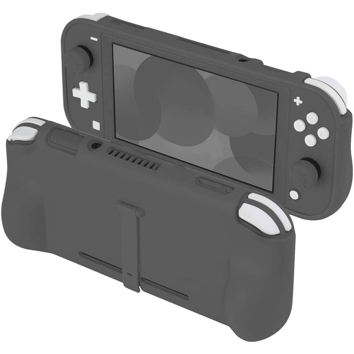 Orzly Grip Case for Nintendo Switch Lite – with Comfort Padded Hand Grey-Nintendo Switch Skins, Faceplates & Cases-Orzly-brands-world.ca
